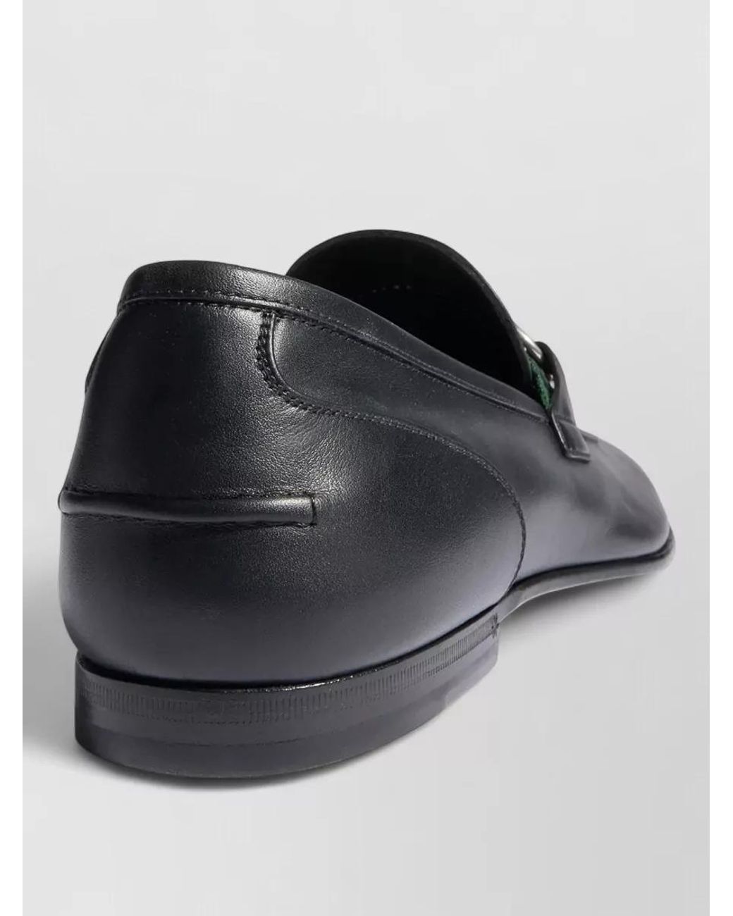 Gucci Black Leather Loafers for men