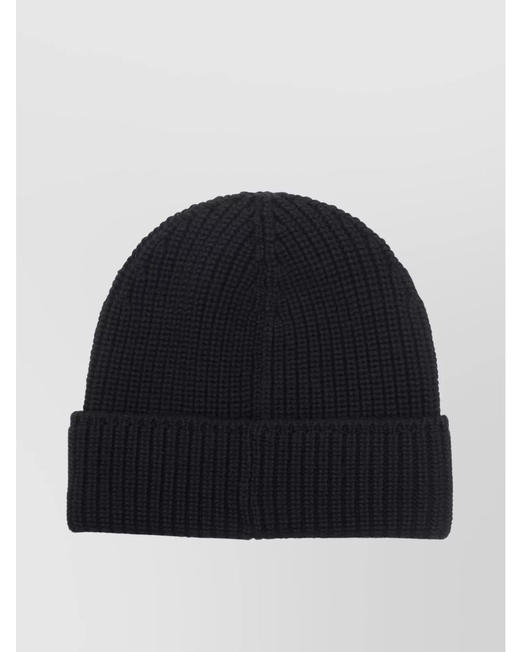 Canada Goose Blue Wool Ribbed Beanie