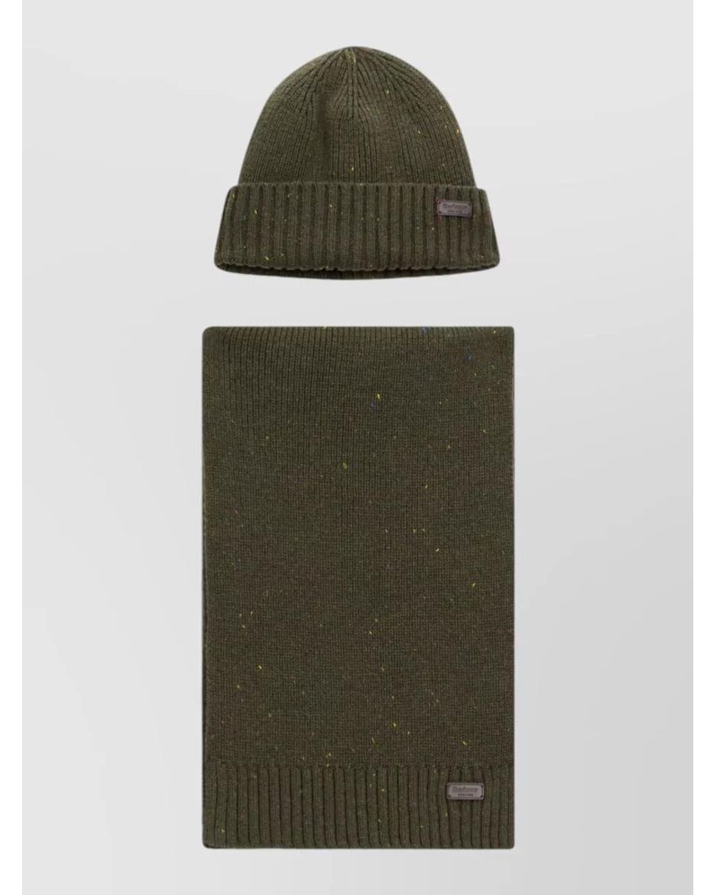 Barbour Multicolor Winter Hat And Scarf Set for men