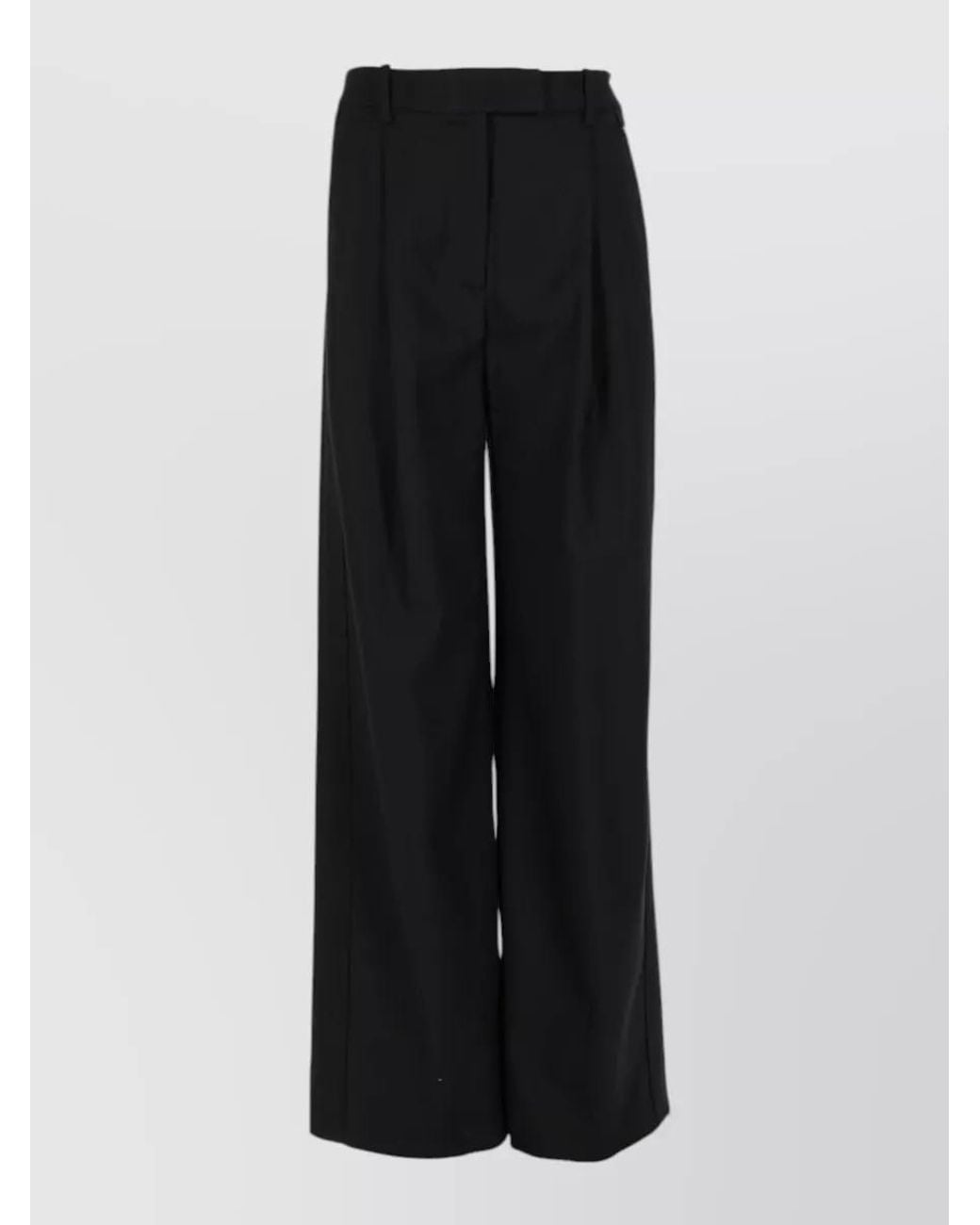 Herno Black Wide-Leg Trousers