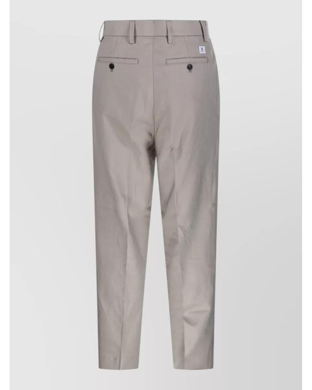 Department 5 Gray Regular-Fit Straight-Leg Trousers for men