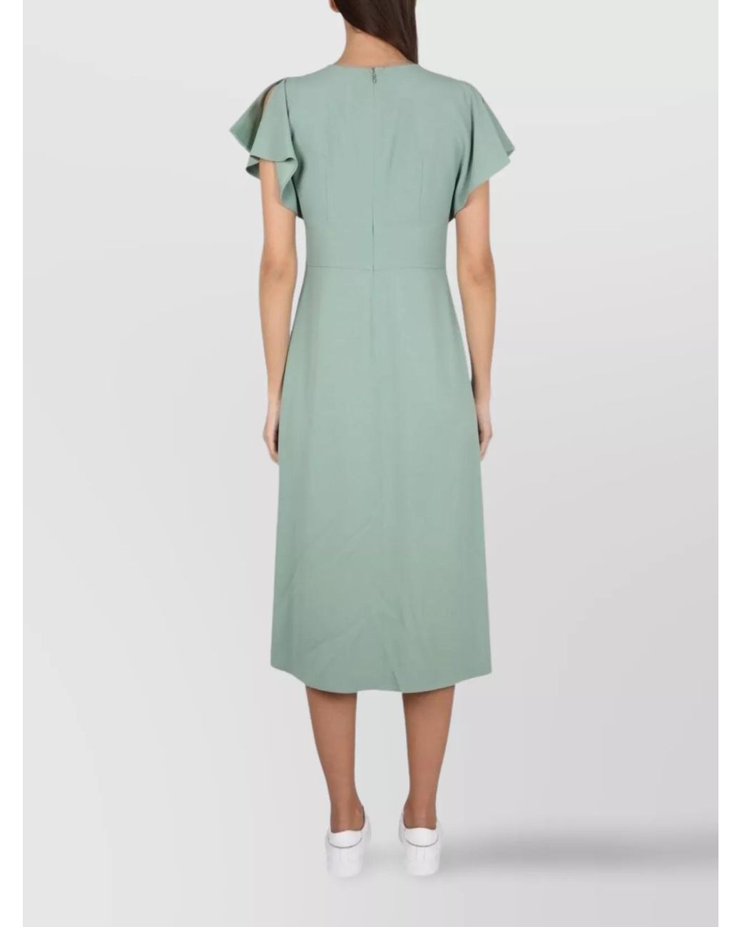 Boss Green V-Neck Midi Dress
