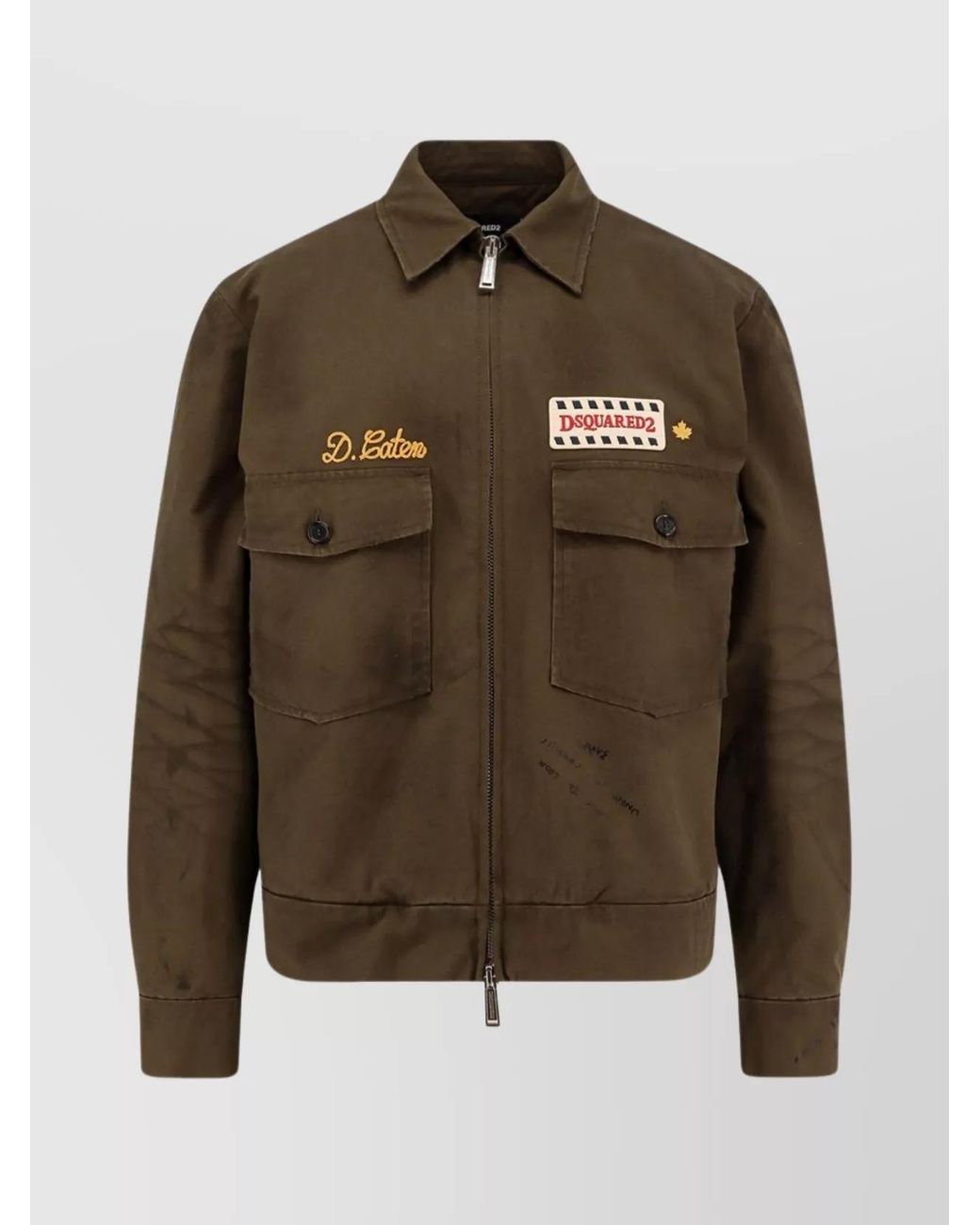 DSquared² Green Cotton Padded Lightweight Jacket for men