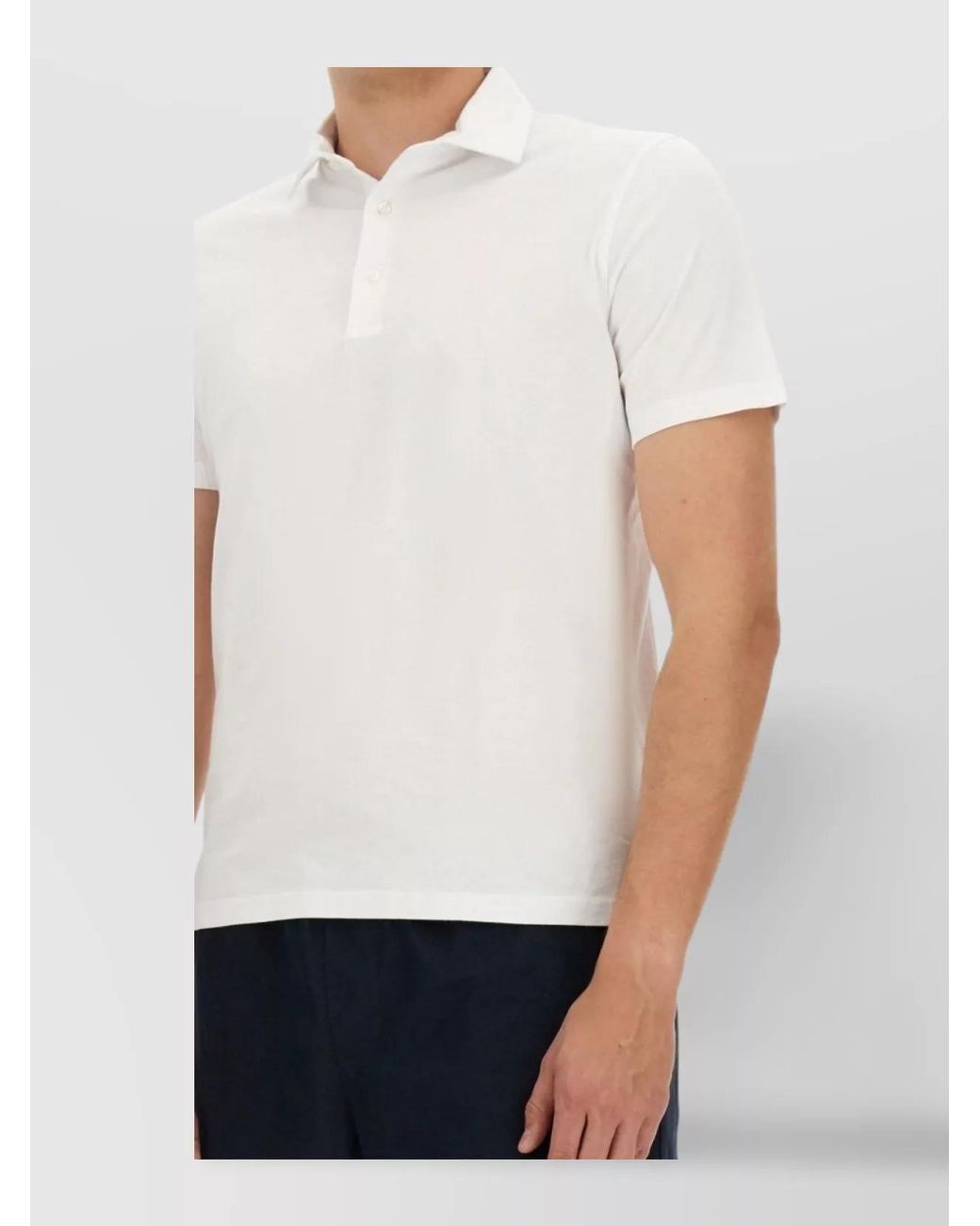 Aspesi White Piqué Polo Shirt for men