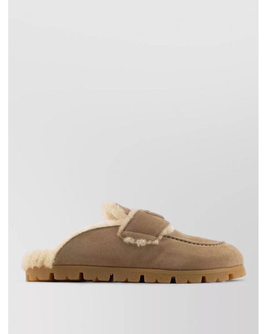 Prada Brown Leather Mules