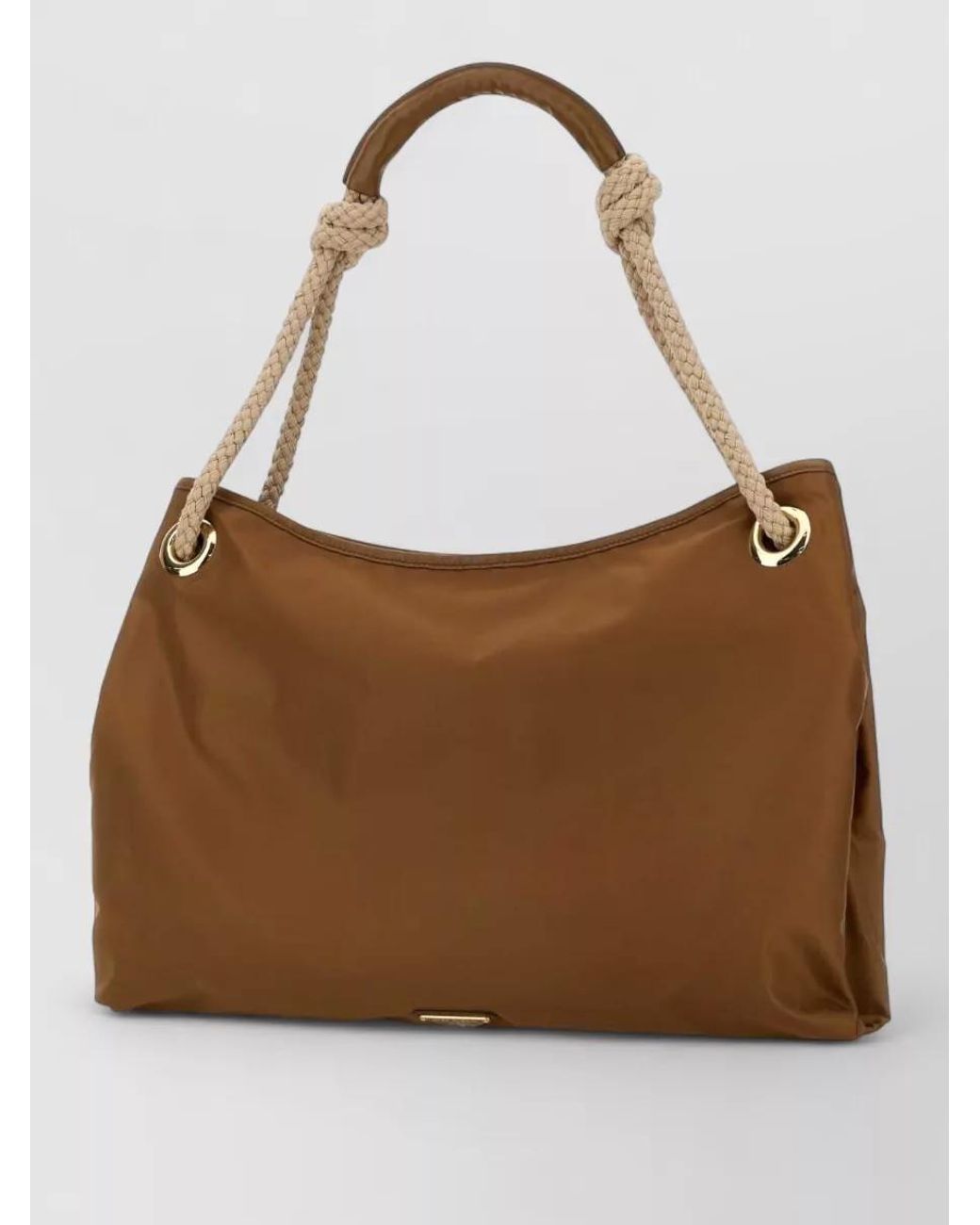 Prada Fabric Shoulder Shopping Bag Tone Hardware in Brown | Lyst UK