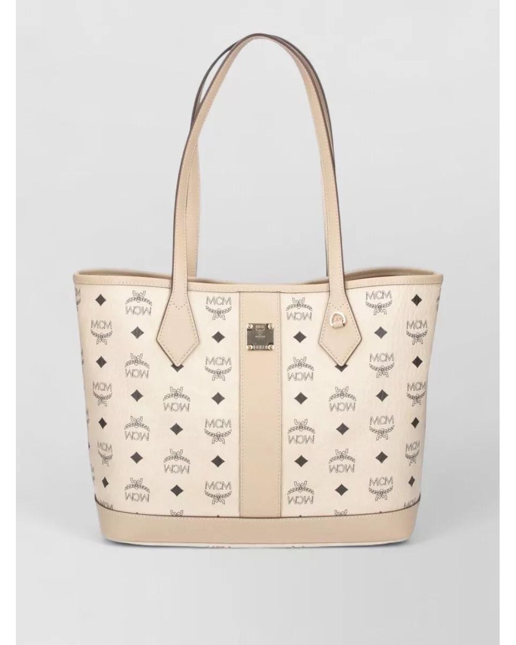 MCM Natural Shopper Shoulder Bag