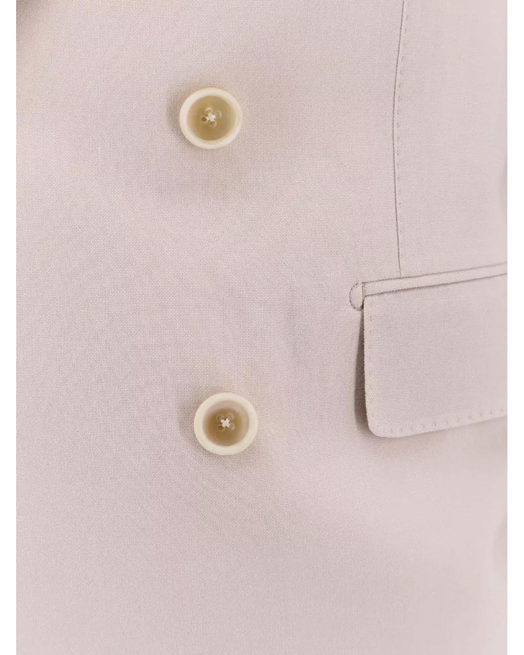 Tom Ford Natural Wool Cashmere Silk Double-Breasted Blazer for men