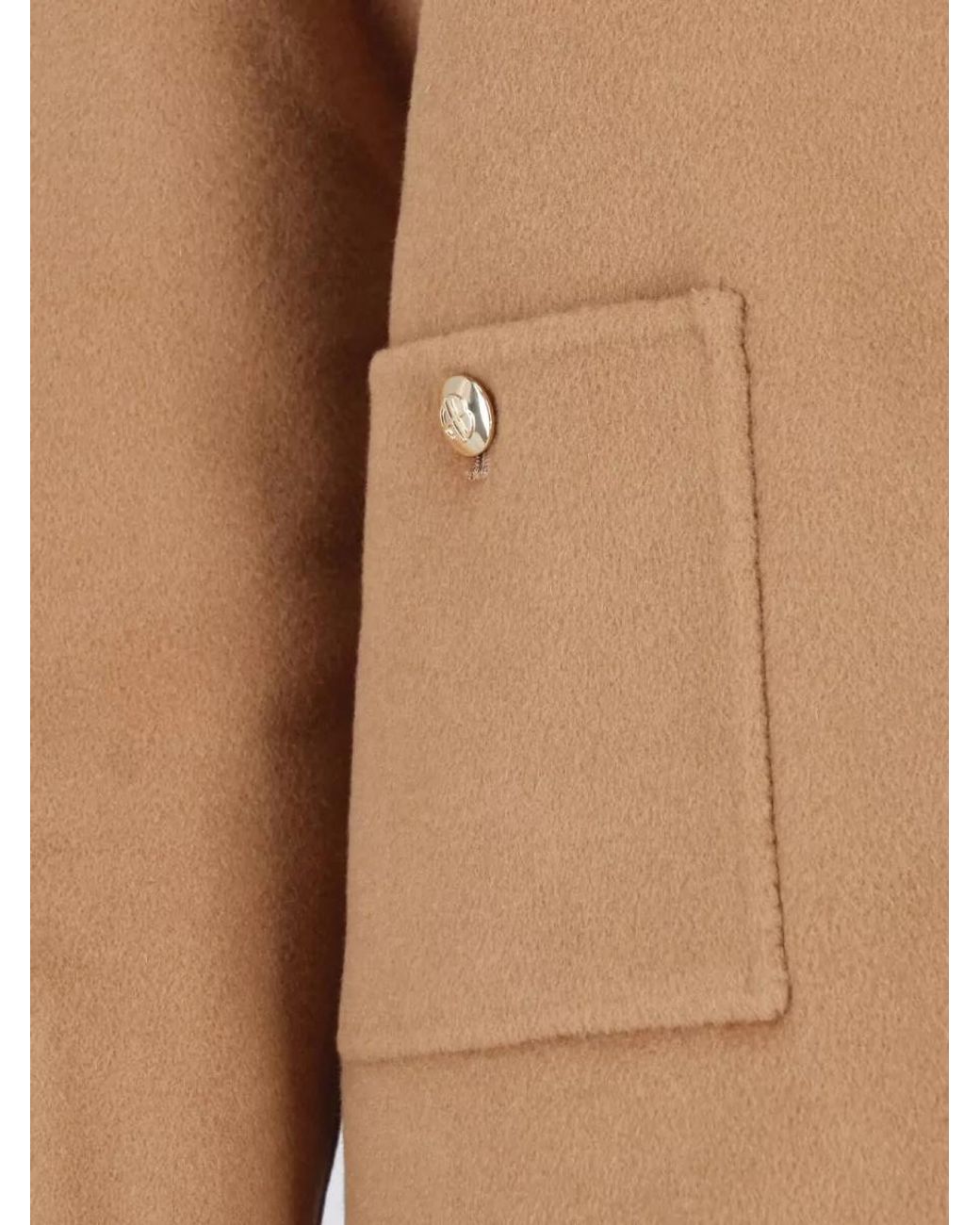 Anine Bing Natural Cashmere Wool Single Breasted Coat
