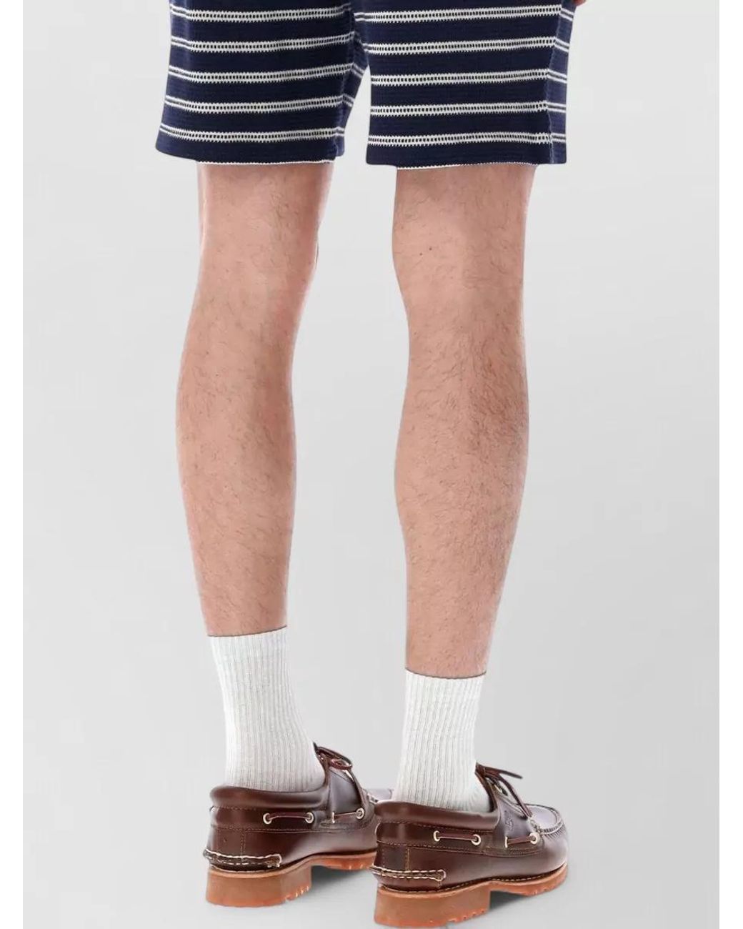 Polo Ralph Lauren Blue Striped Cotton-Blend Bermuda Shorts for men
