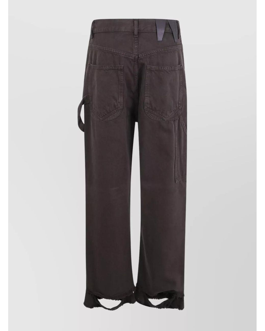 DARKPARK Gray Denim Loose-Fit Wide-Leg Trousers