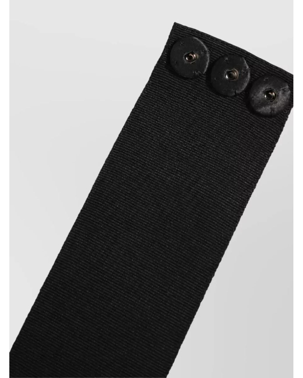 Dolce & Gabbana Black Cotton Wrap Tie Belt