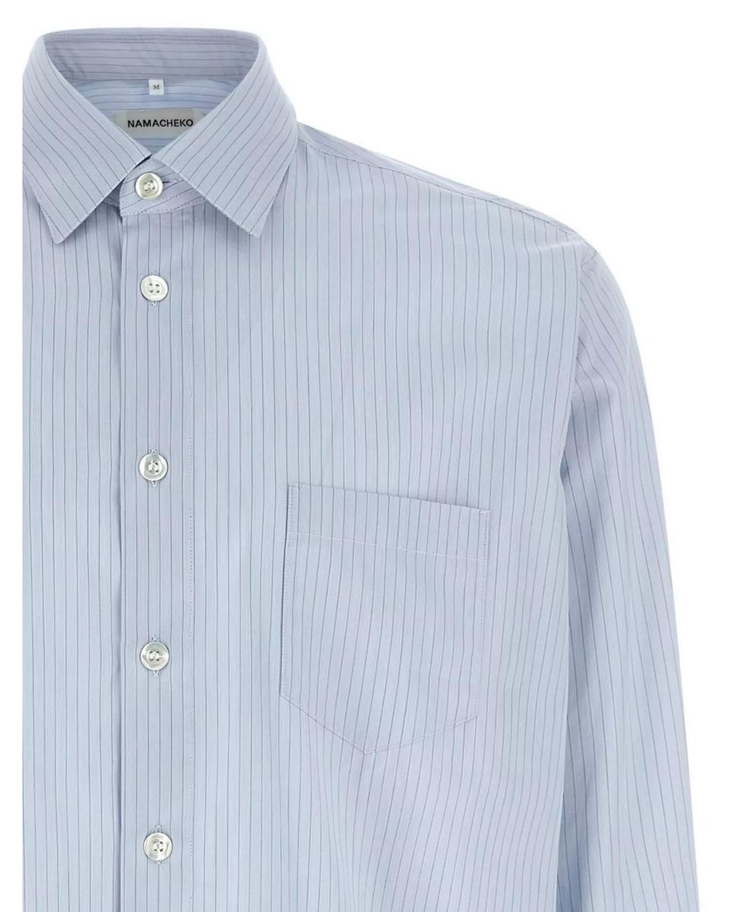 NAMACHEKO Blue Hernan Cotton Shirt for men
