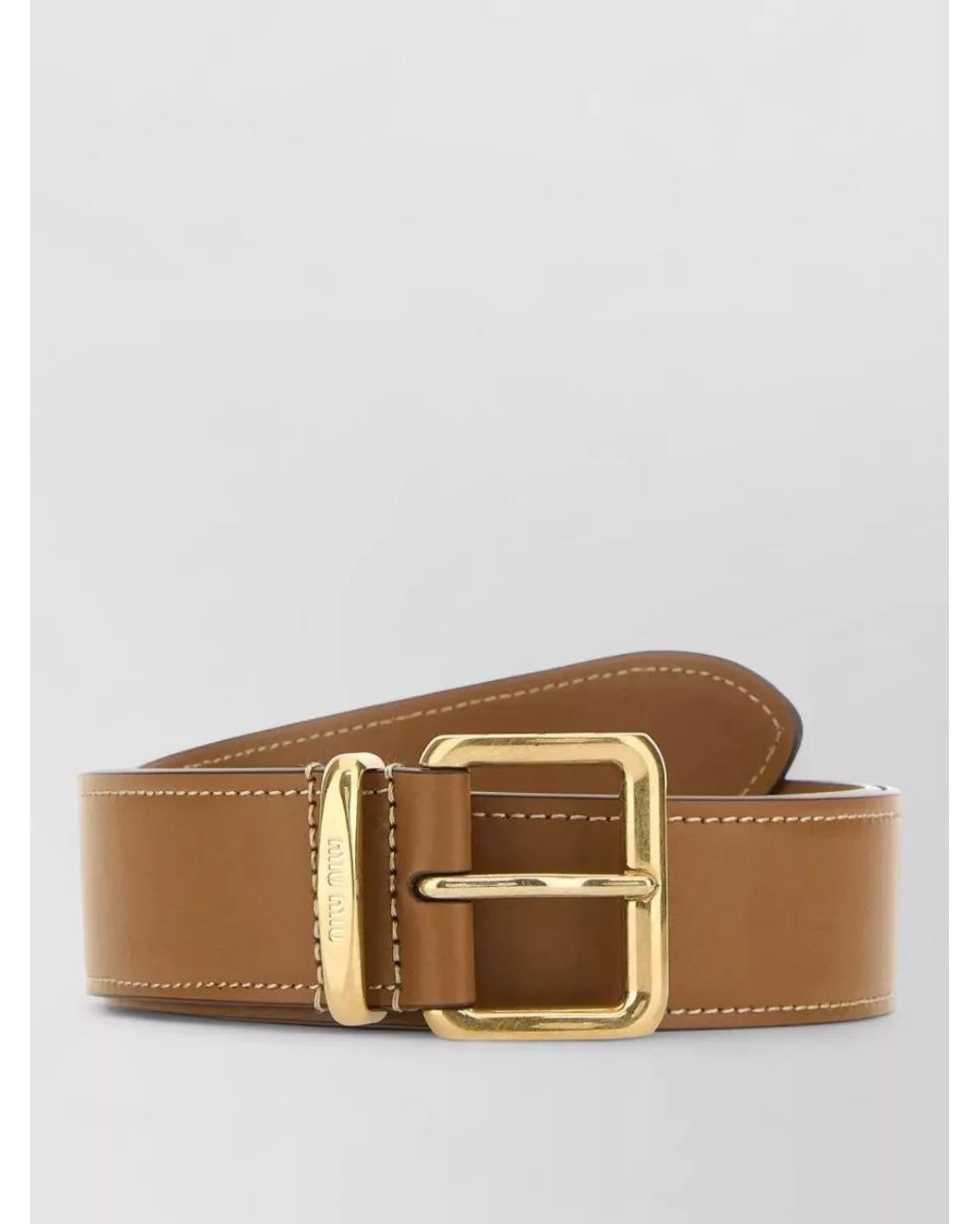 Miu Miu Brown Leather Belt