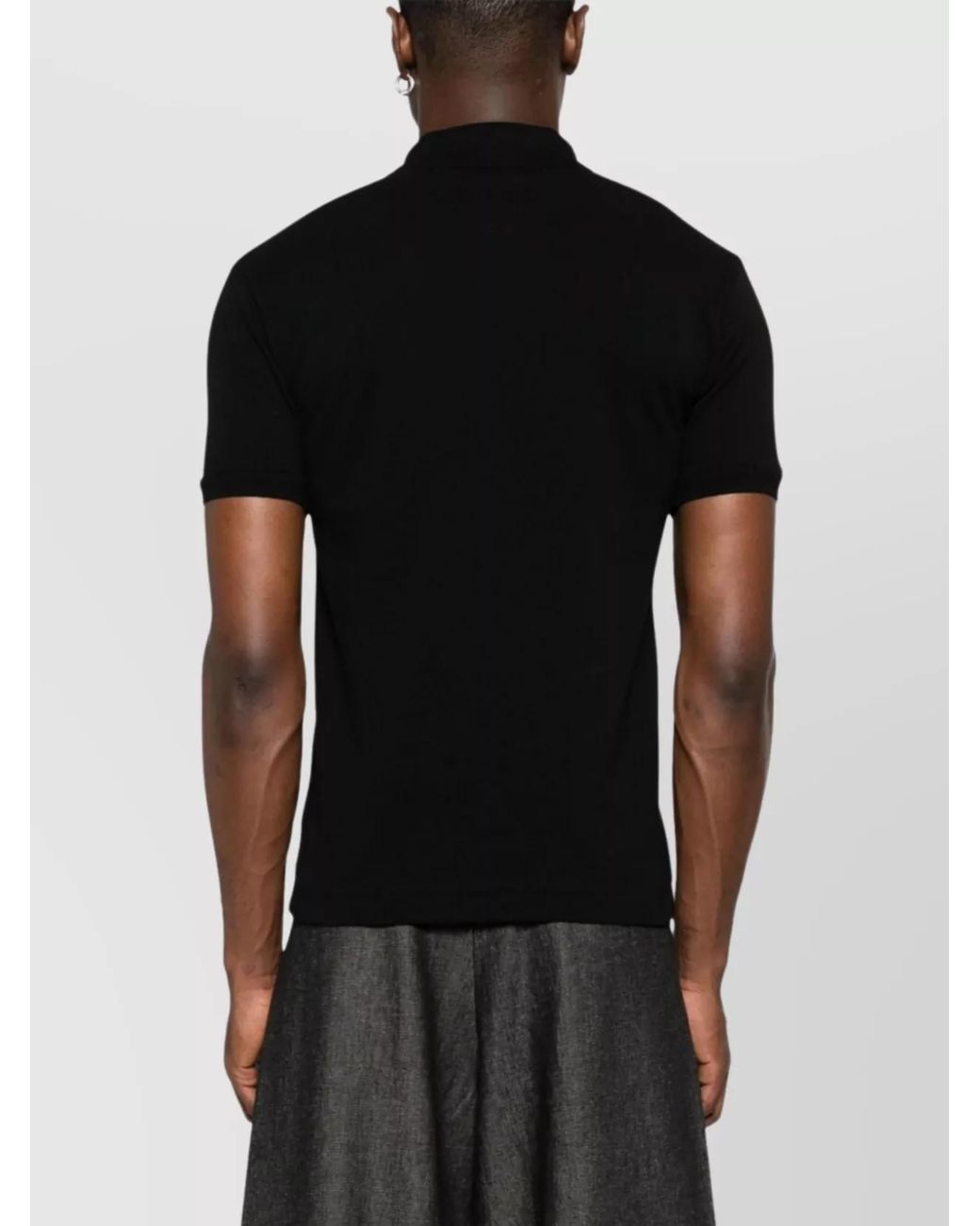 Comme des Garçons Black Logo Cotton Polo Shirt