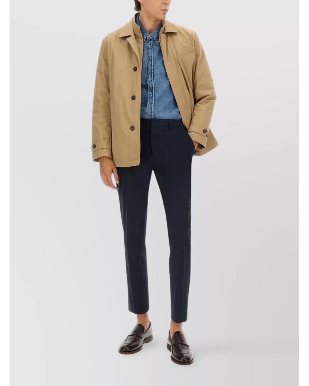 Fay Natural Double-Front Lightweight Jacket for men