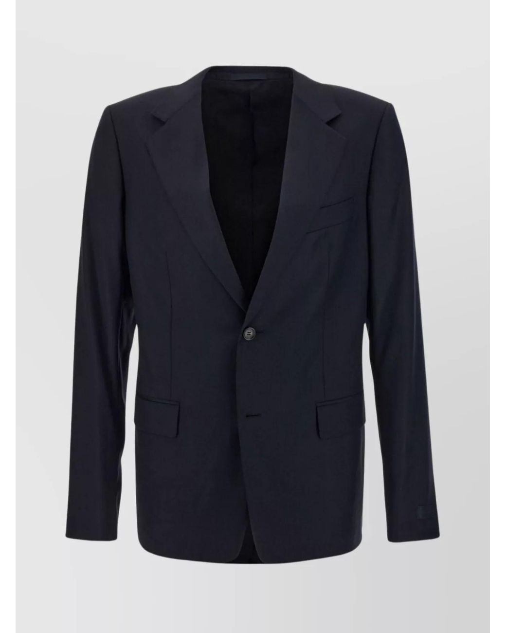 Lanvin Blue Wool Single-Breasted Blazer for men