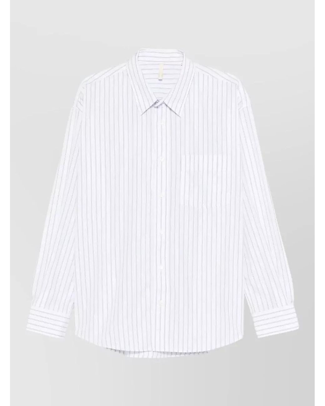 sunflower White Striped Regular-Fit Shirt for men
