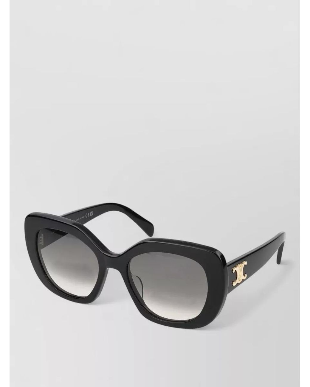 Céline Black Rectangular Sunglasses