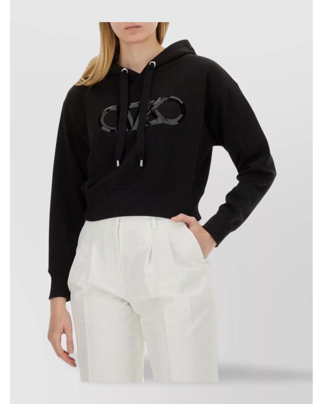 Michael Kors Black Cotton Logo Sweatshirt
