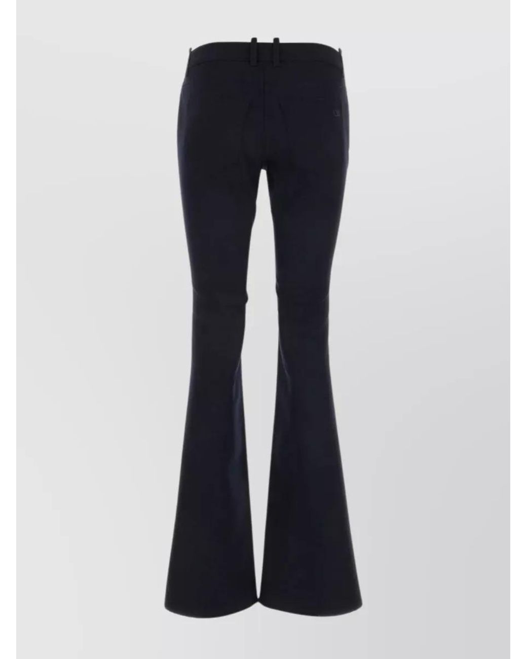 Off-White c/o Virgil Abloh Blue Virgin Wool Flared Trousers