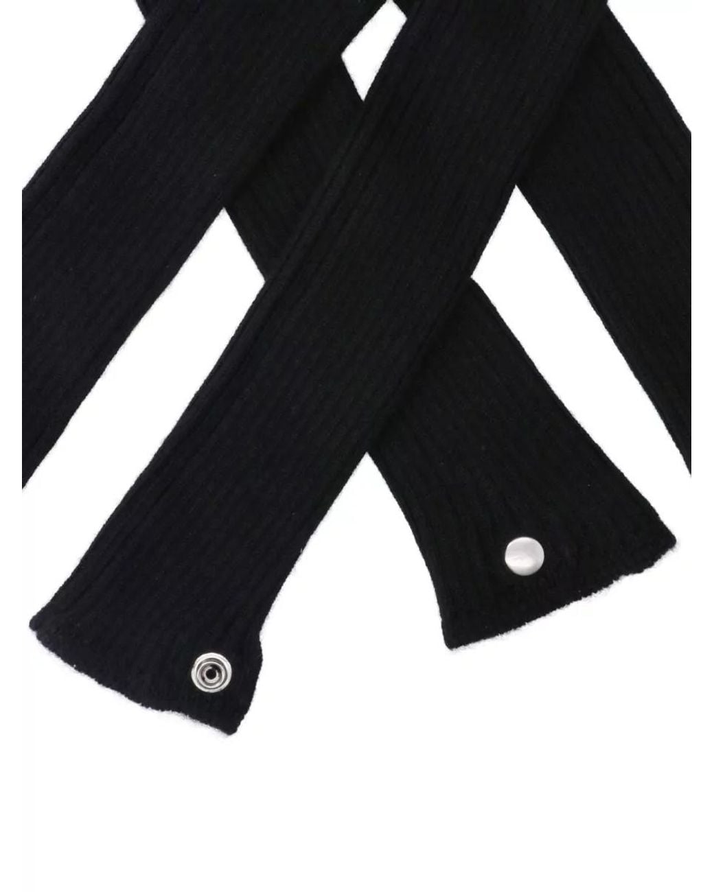 Rick Owens Black Cashmere Gloves for men