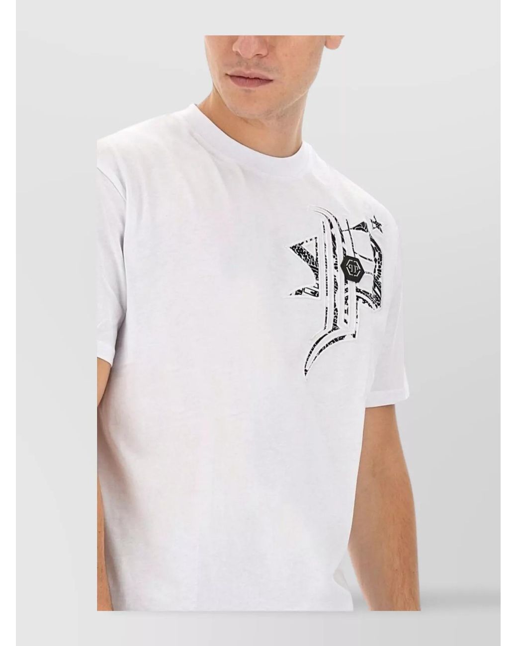 Philipp Plein White Cotton Regular-Fit T-Shirt for men
