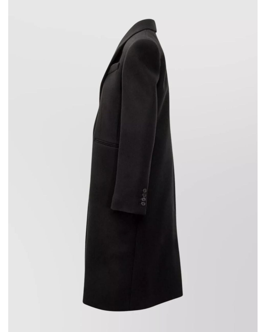 Givenchy Black Single-Breasted Coat