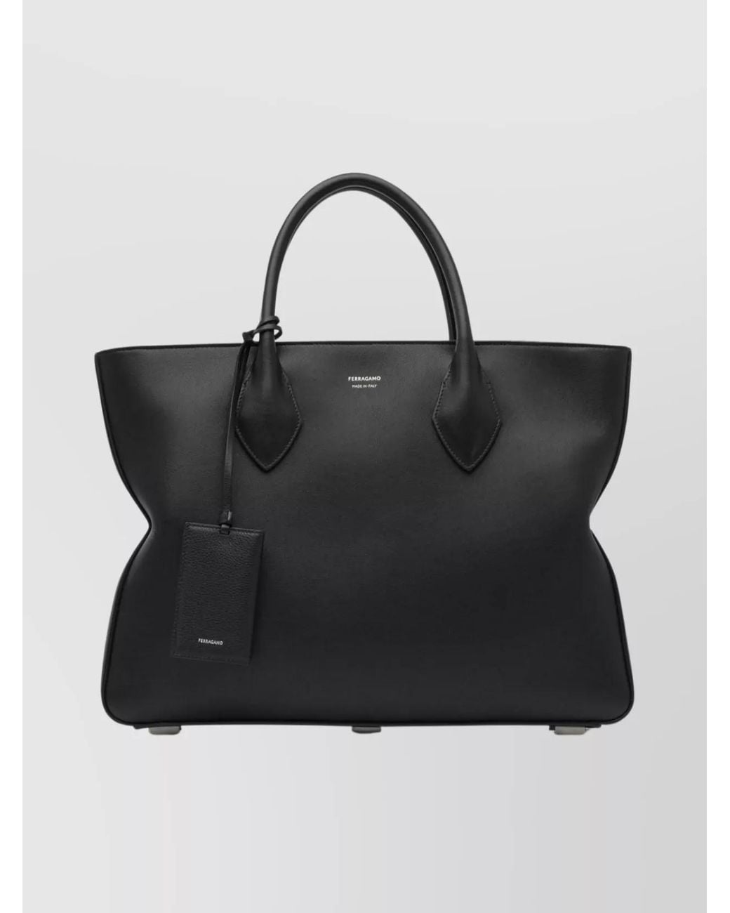 Ferragamo Black Leather Shoulder Bag for men