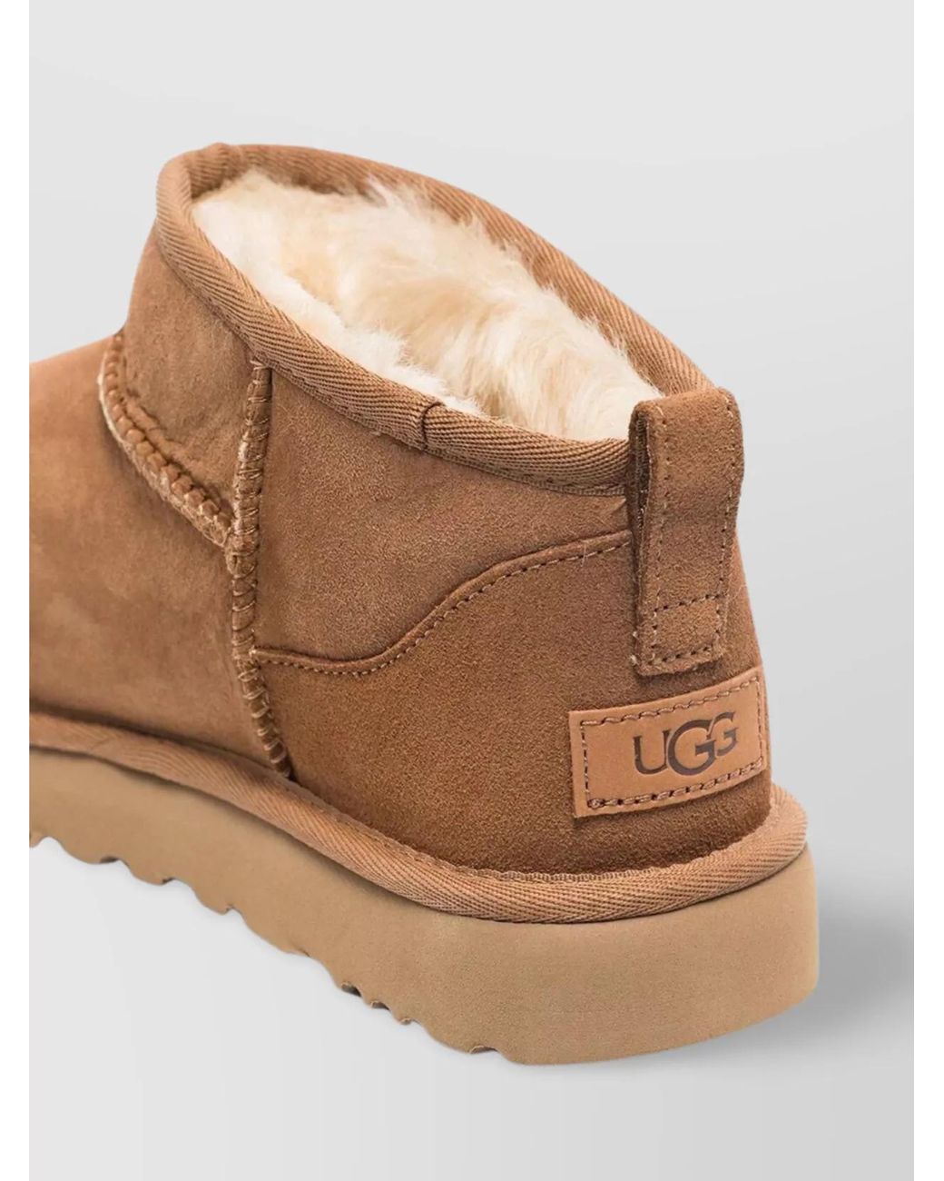 Ugg Brown Suede Leather Ankle Boots