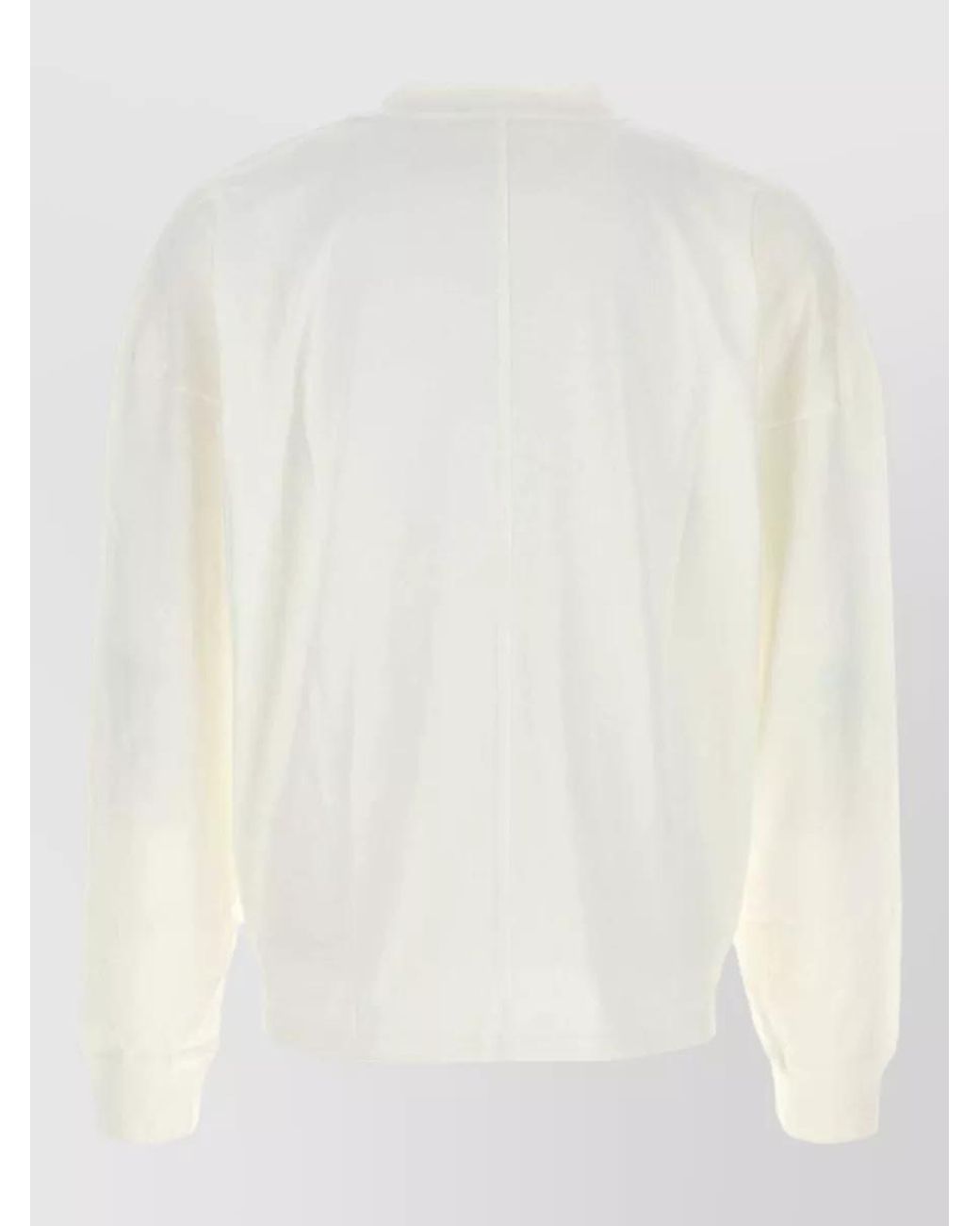 The Row White Cotton Oversized Jumper for men