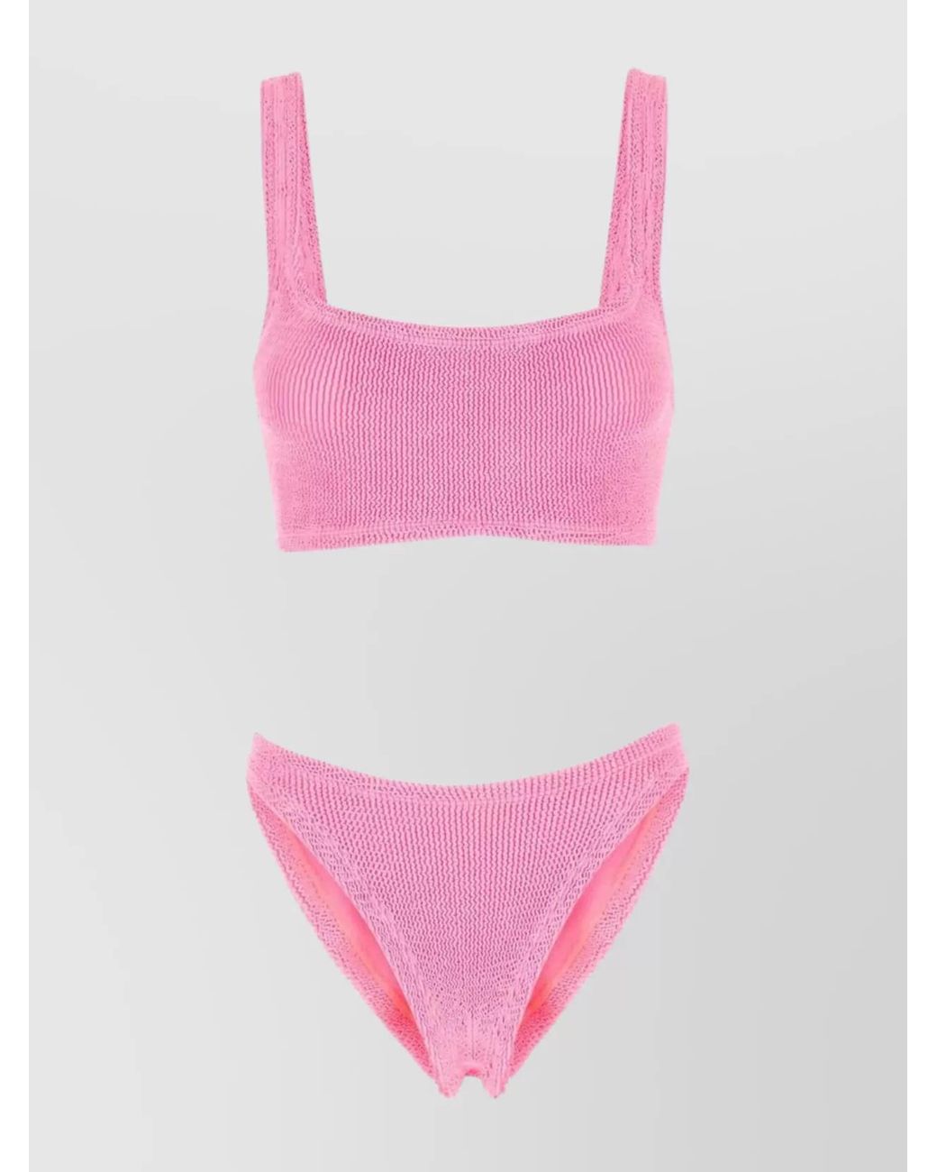 Hunza G Pink Textured Bikini