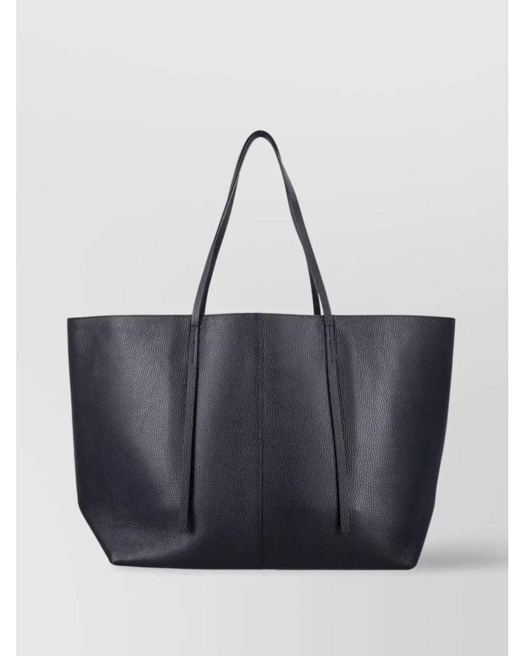 By Malene Birger Blue Leather Tote Bag