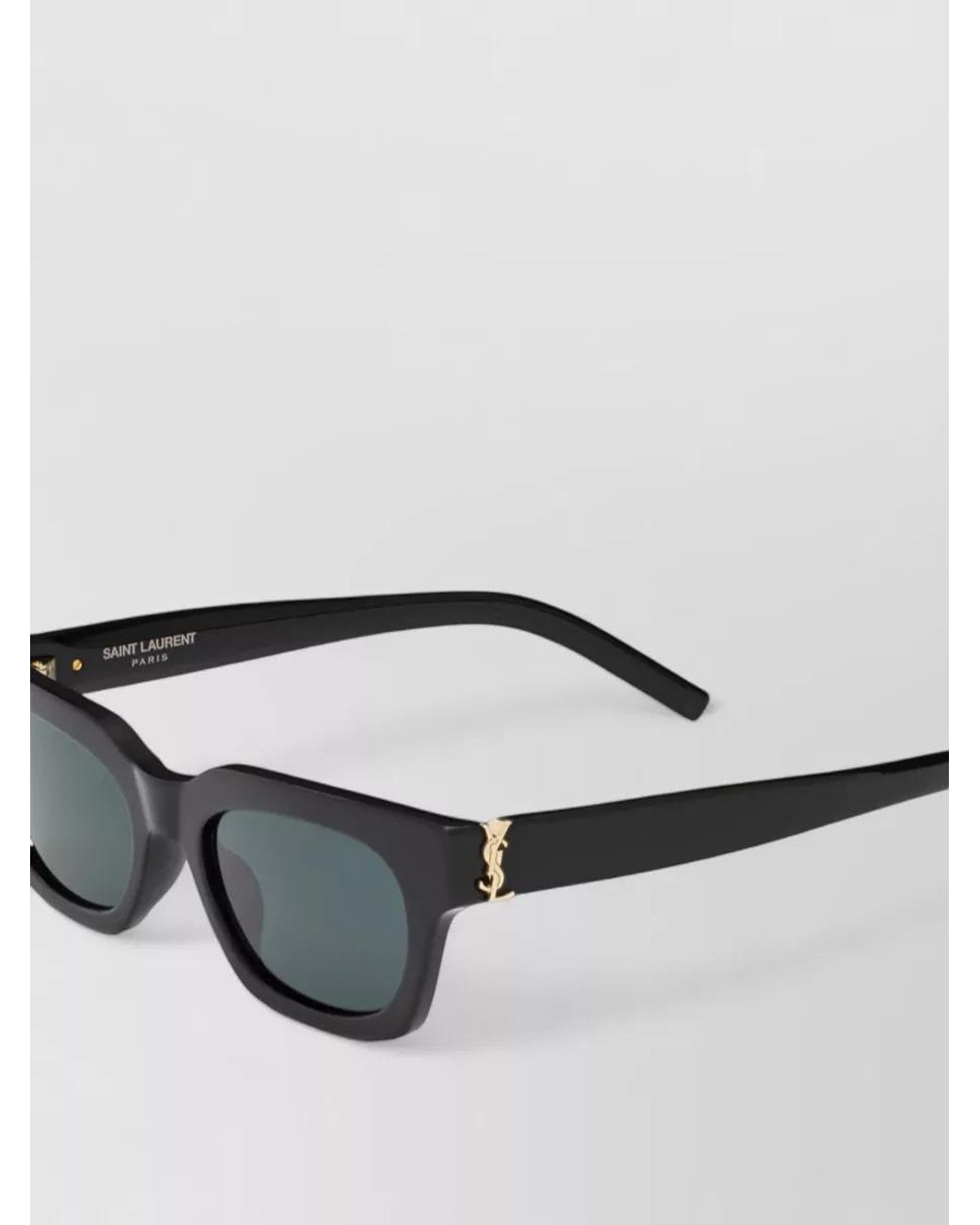 Saint Laurent Gray Acetate Sunglasses