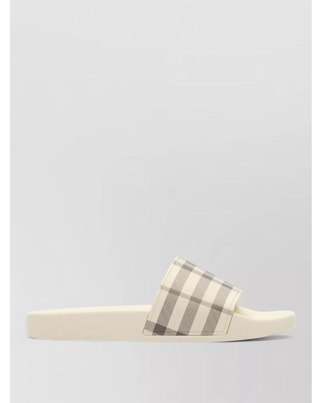 Burberry Natural Check Slides