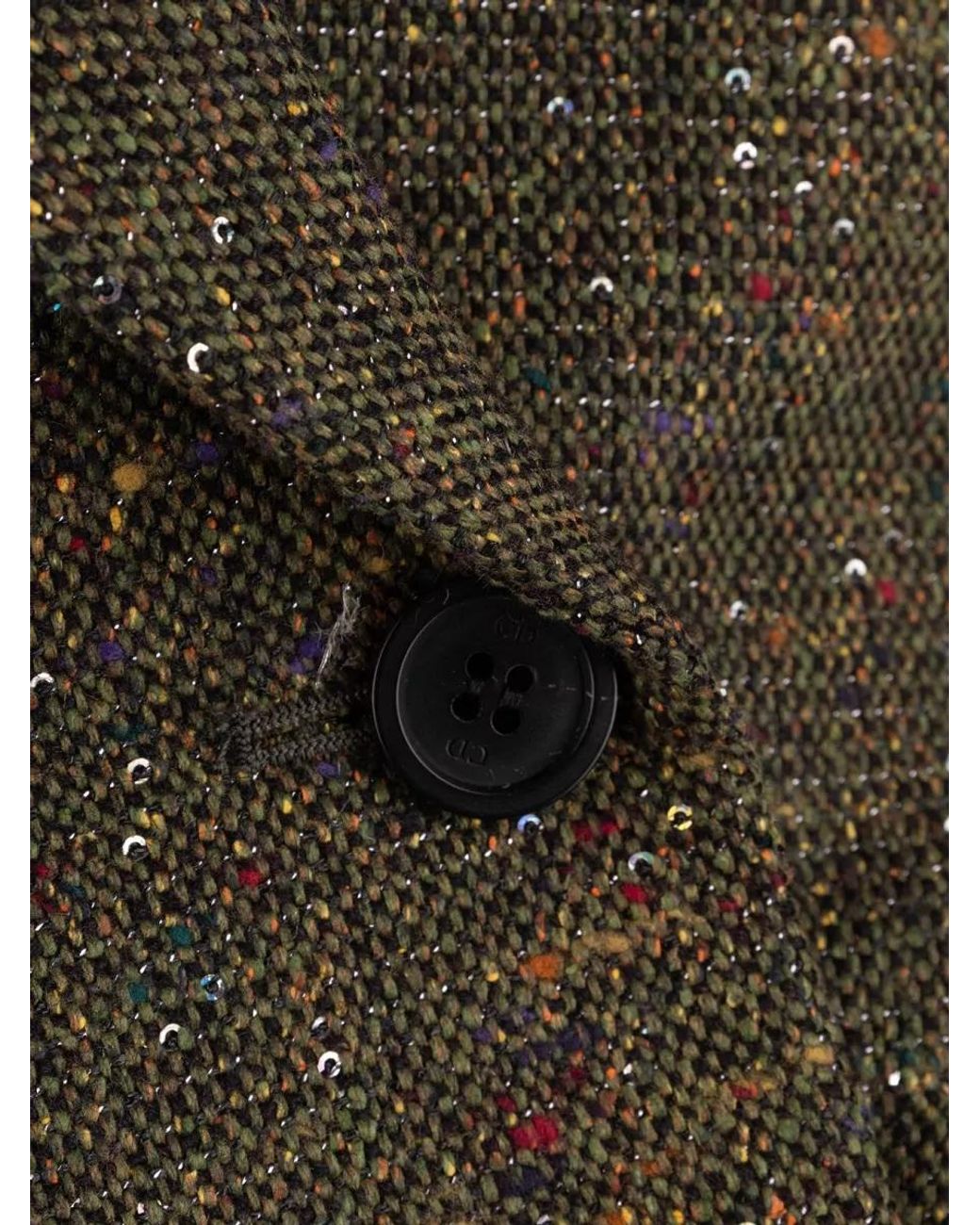 Dior Green Silk Blend Suit Jacket