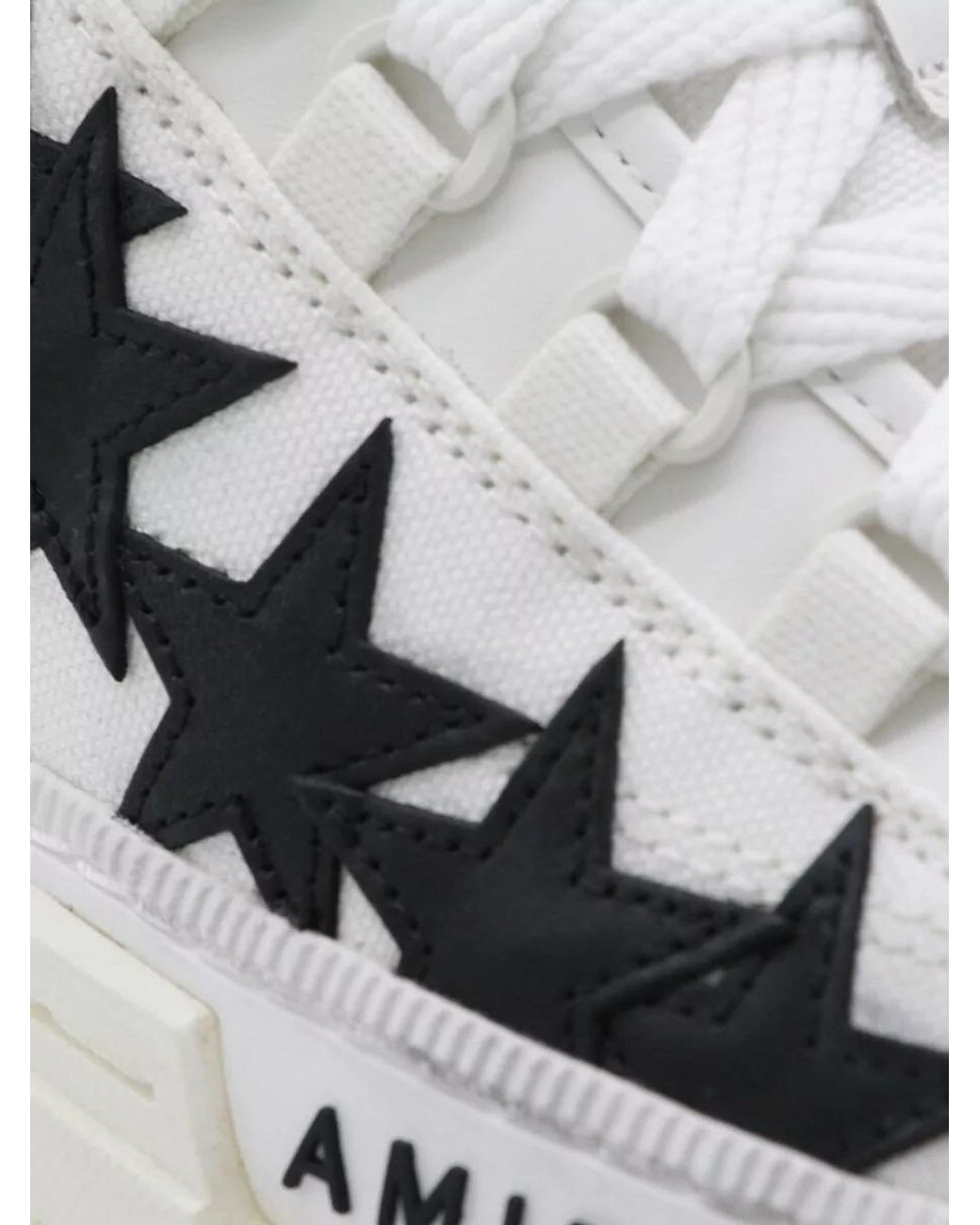 Amiri White And Stars Court Sneakers