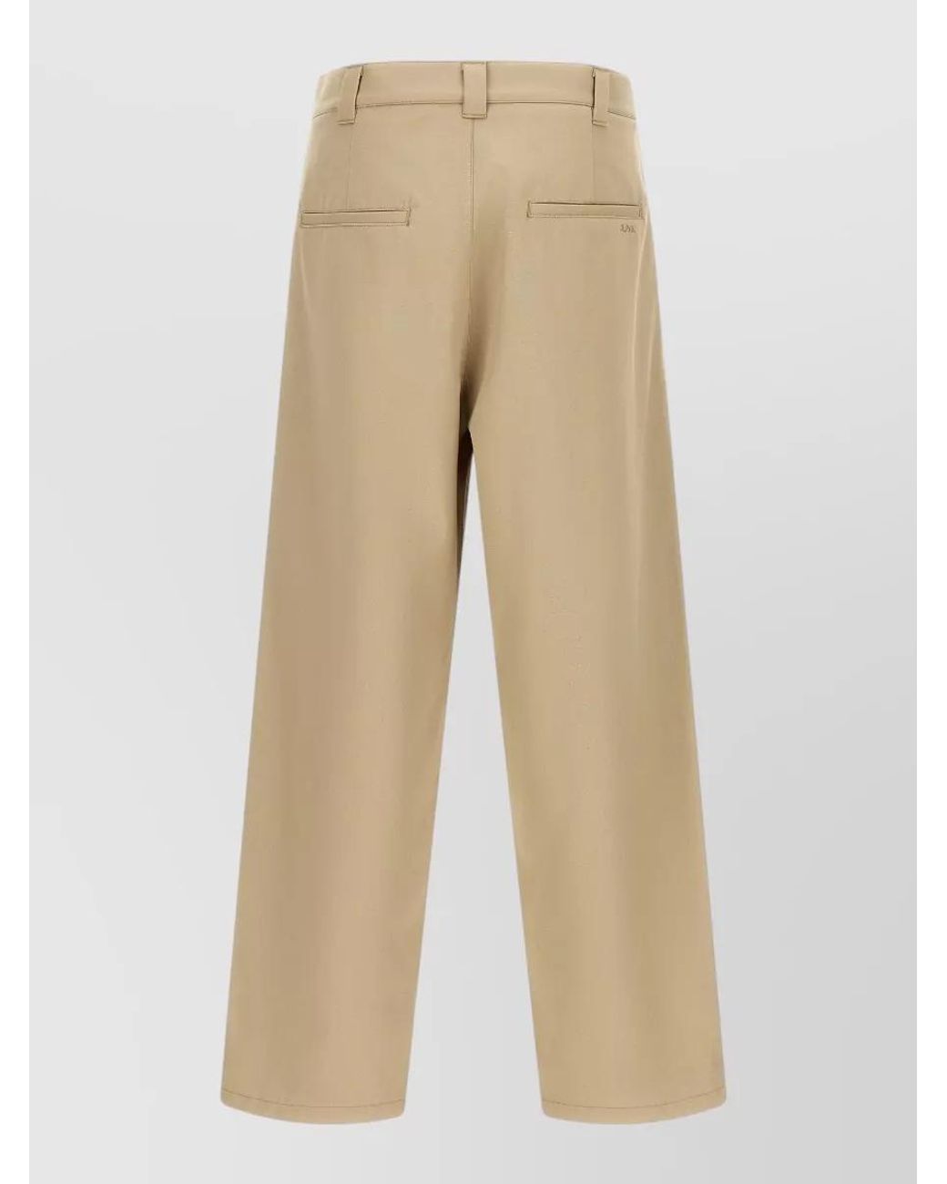 A.P.C. Natural Ricky Mid-Rise Pleated Wide-Leg Trousers for men