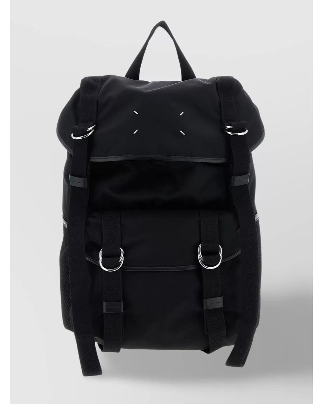 Maison Margiela Black Technical Medium Backpack for men