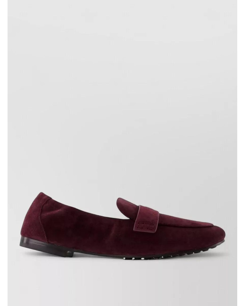 Tory Burch Purple Leather Ballet Loafers