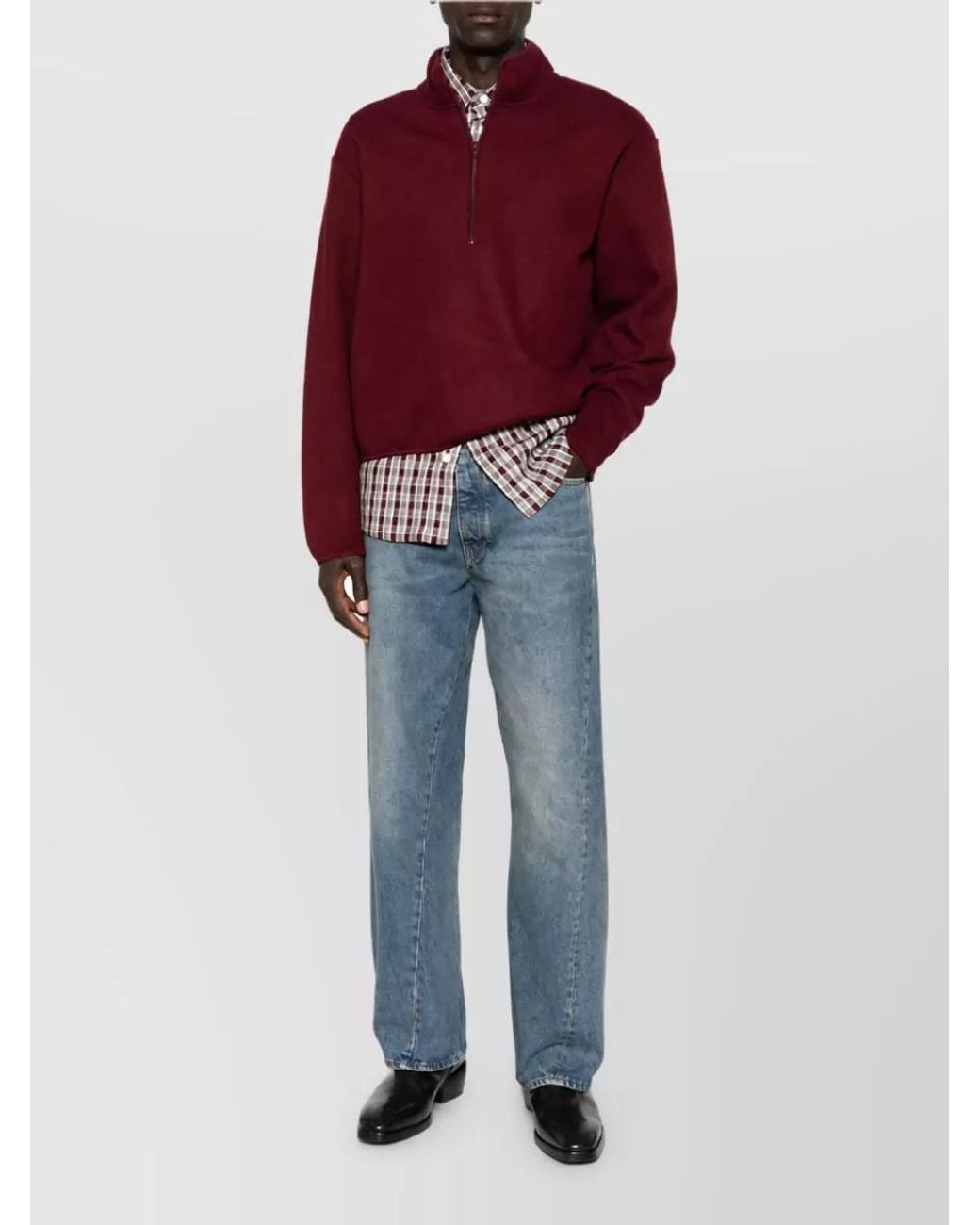 sunflower Blue Half Zip Jacket for men