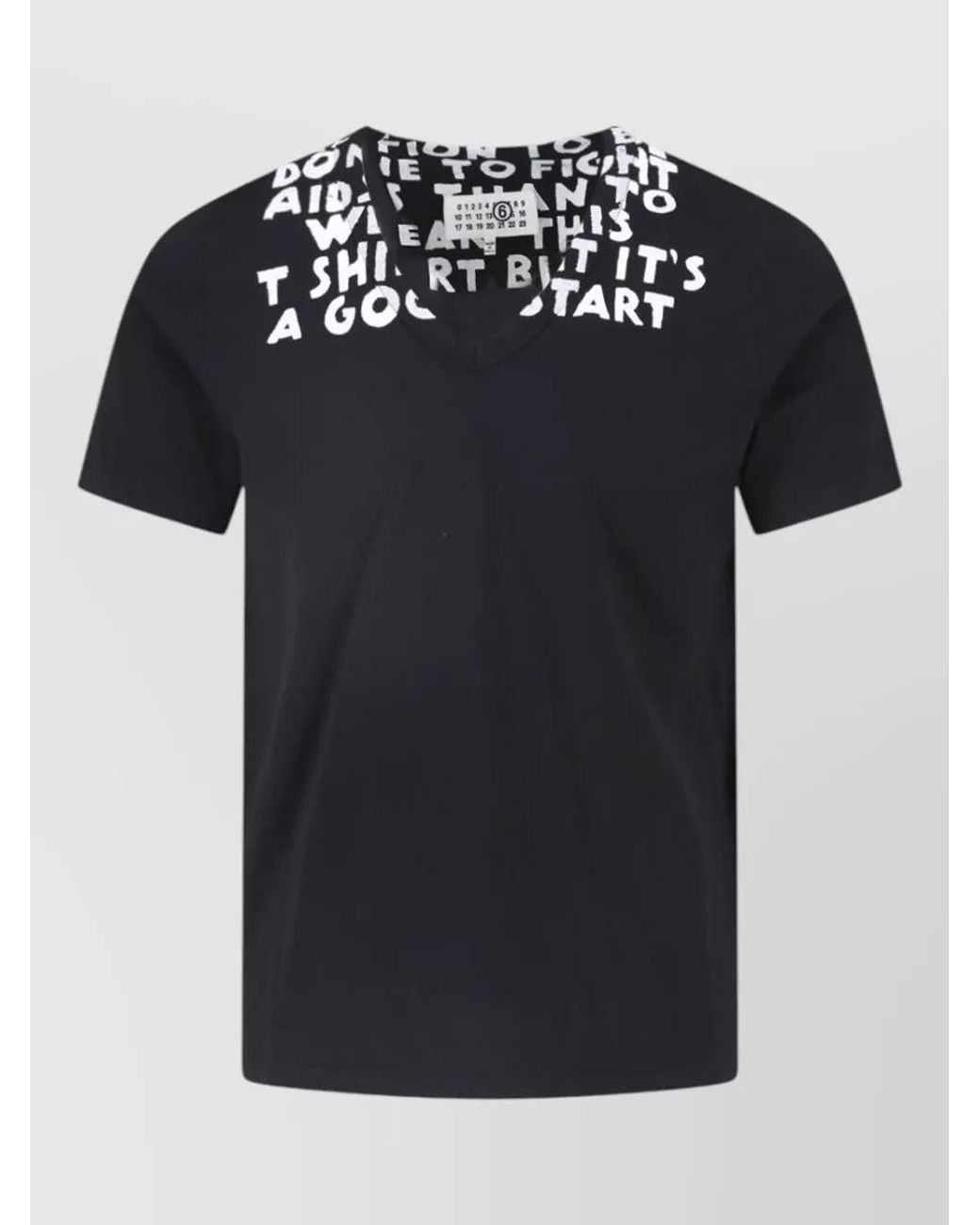 MM6 by Maison Margiela Black Short-Sleeve Shirt for men