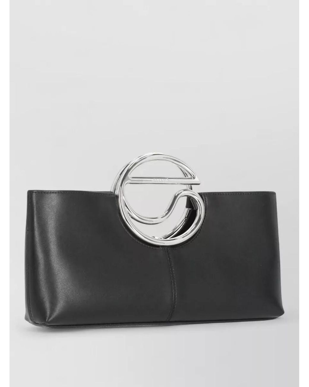 Coperni Gray C Purse Leather Shoulder Bag