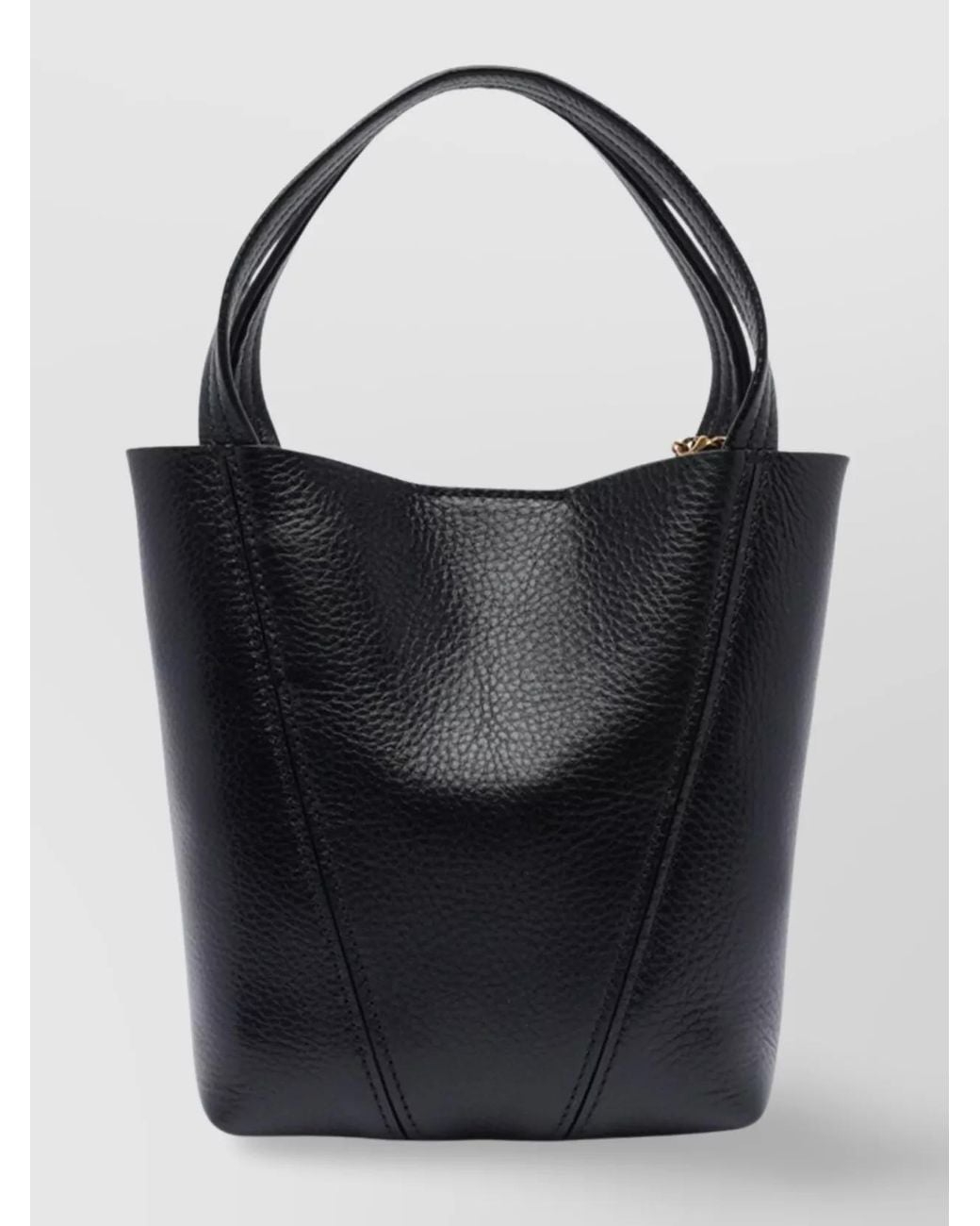 Chloé Black Spin Leather Shoulder Bag