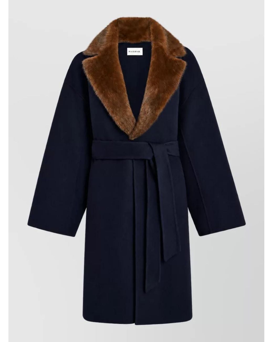 P.A.R.O.S.H. Blue Wool Fitted Jacket