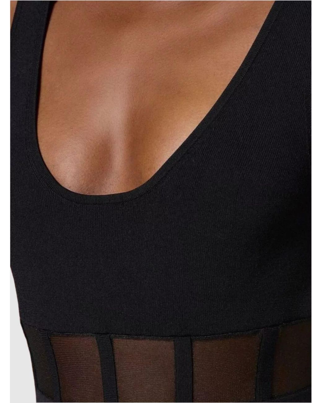 Elisabetta Franchi Black Midi Dress