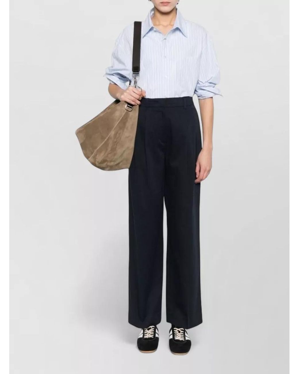 DUNST White Striped Cotton Shirt
