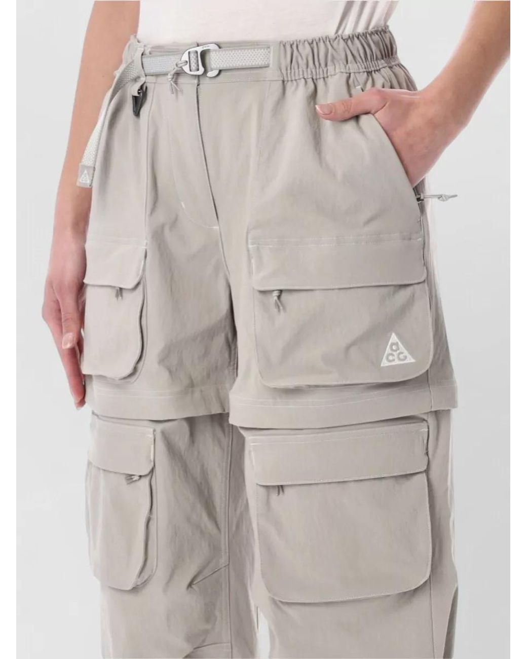 Nike Multicolor Nylon Cargo Zip-Off Pants