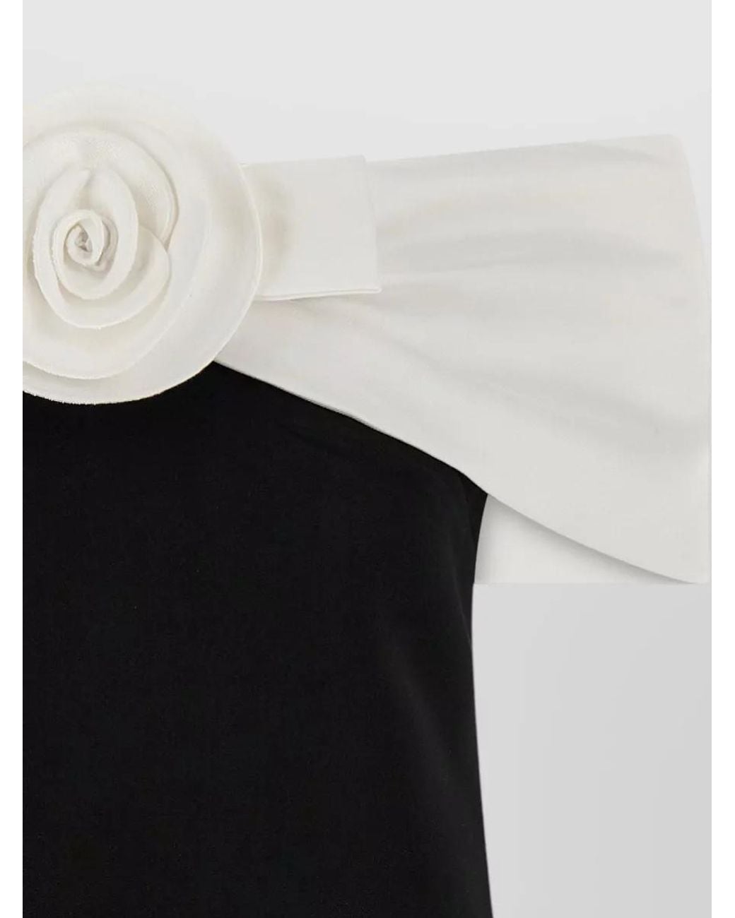 Self-Portrait Black Off-Shoulder Mini Dress