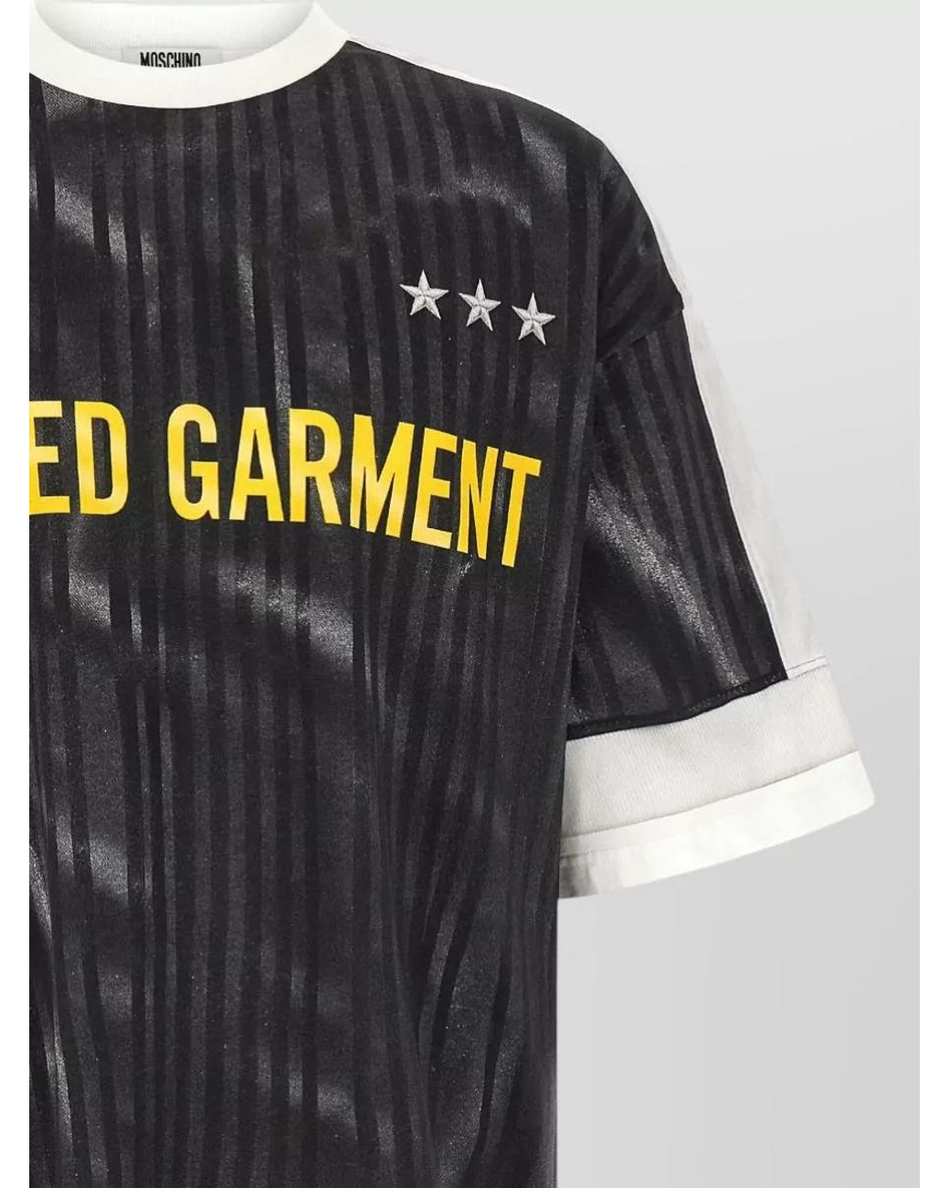 Moschino Gray Trompe-L'Œil Print T-Shirt for men